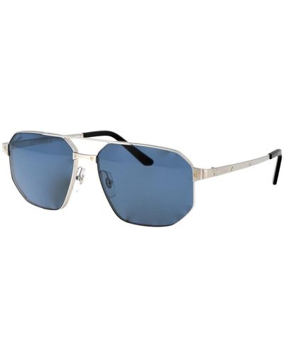 Cartier Stylische sonnenbrille ct0462s - Blau