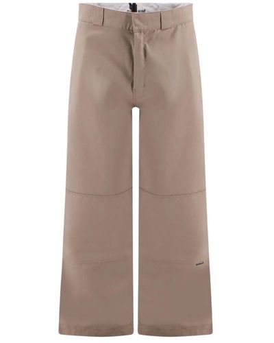 Palm Angels Wide Trousers - Brown