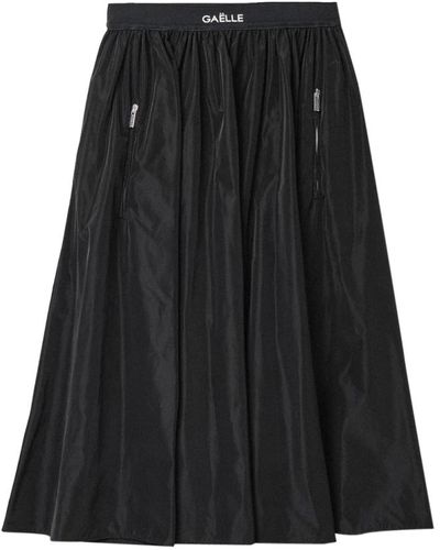 Gaelle Paris Midi skirts - Negro