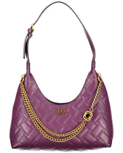 Guess Polyethylene Handbag - Purple