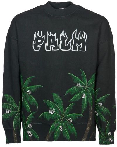 Palm Angels Sweatshirts - Green