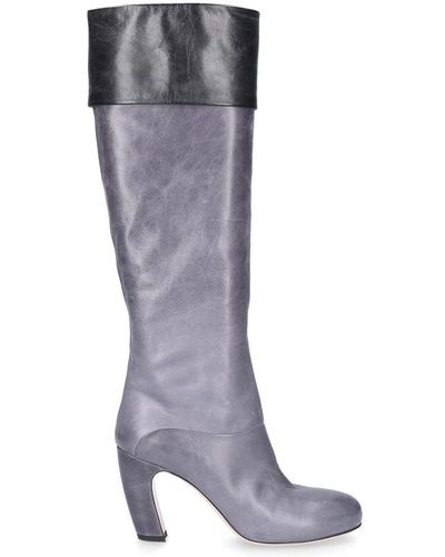 Miu Miu Boots of calf leather - Gris