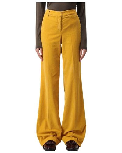 Jacob Cohen Trousers > wide trousers - Jaune