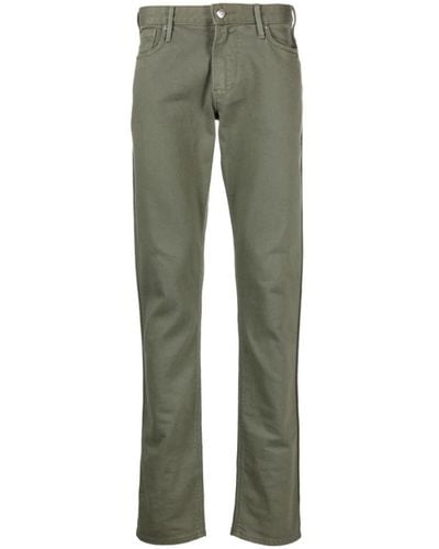 Emporio Armani Slim-Fit Trousers - Green