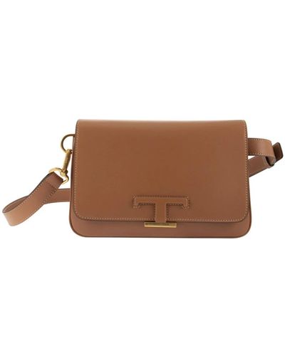 Tod's Tods t timeless leather mini bum bag - Marrone
