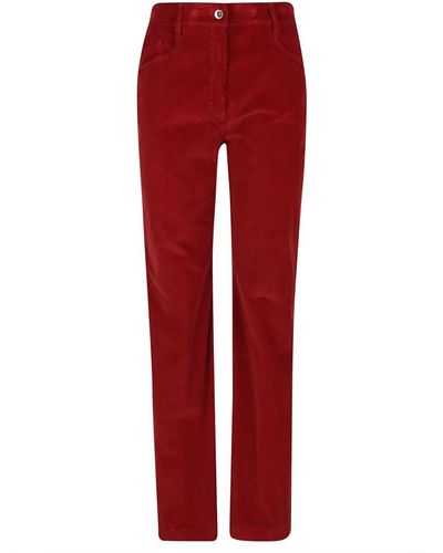 True Royal Trousers > straight trousers - Rouge