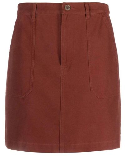 A.P.C. Short Skirts - Red