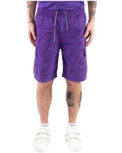 Octopus Casual Shorts - Purple