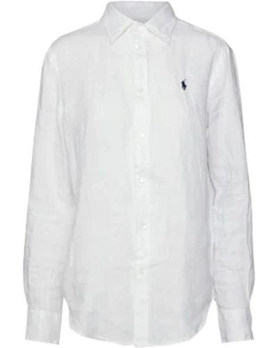 Ralph Lauren Camisa clásica de manga larga - Blanco
