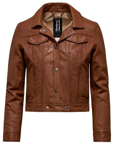 Bomboogie Leather Jackets - Brown