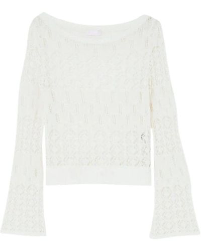Liu Jo Round-Neck Knitwear - White