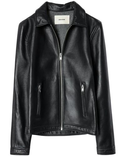 Zadig & Voltaire Leather Jackets - Black