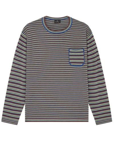 PS by Paul Smith Long Sleeve Tops - Grau