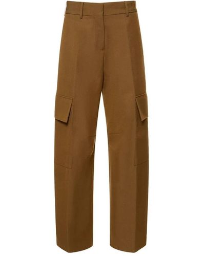Palm Angels Tapered Trousers - Brown