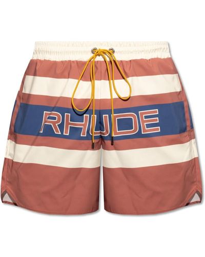 Rhude Shorts con logo - Multicolore