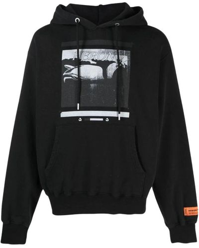 Heron Preston Hoodies - Black