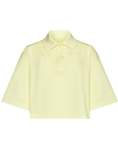 Bottega Veneta Cropped t-shirts und polos - Gelb