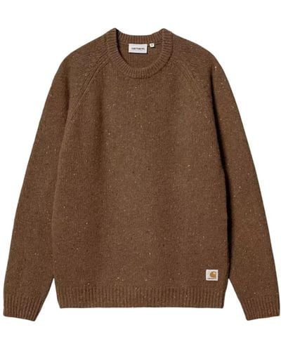Carhartt Speckled Tamarind Anglistic Sweater - Braun