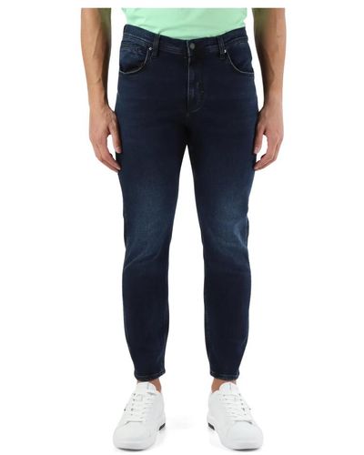 Antony Morato Cropped skinny fit jeans mit fünf taschen - Blau