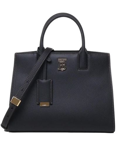 Burberry Tote Bags - Blue
