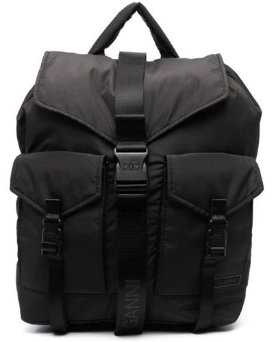 Ganni Backpacks - Nero