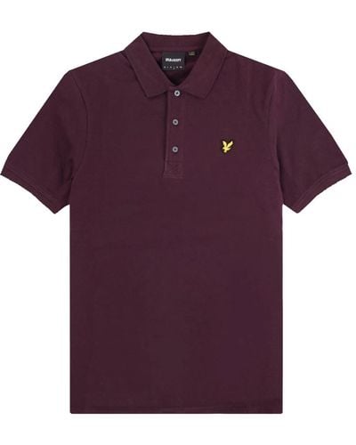 Lyle & Scott Burgundy polo shirt elevate style - Viola