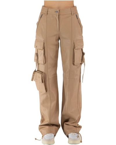 retroféte Straight Trousers - Natural