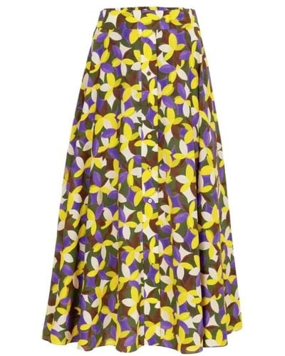 Carolina Herrera Midi Skirts - Yellow