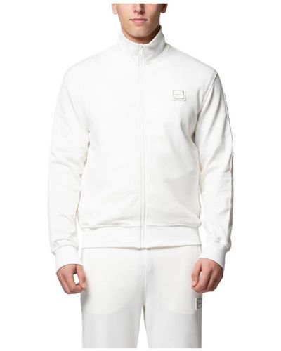 My Brand Weiße pique track jacket