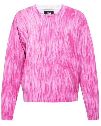 Stussy Baumwollpullover - Pink