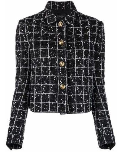 Giambattista Valli Fitted Tweed Jacket - Black