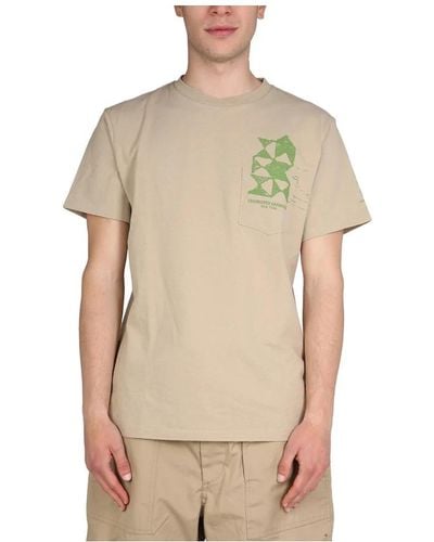Engineered Garments T-shirt di stampa logo - Neutro