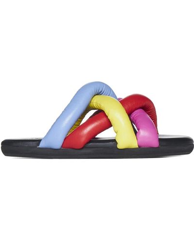 Moncler Shoes > flip flops & sliders > sliders - Bleu