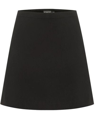 Soaked In Luxury Short Skirts - Black