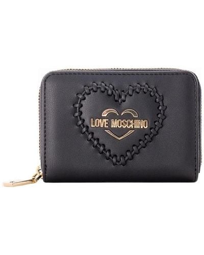 Love Moschino Portafoglio nero con cuore in rilievo - stile jc5637pp1elh 8992 - Grigio