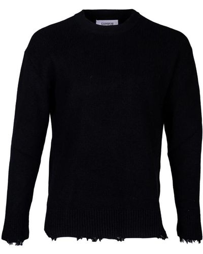 Laneus Round-Neck Knitwear - Black