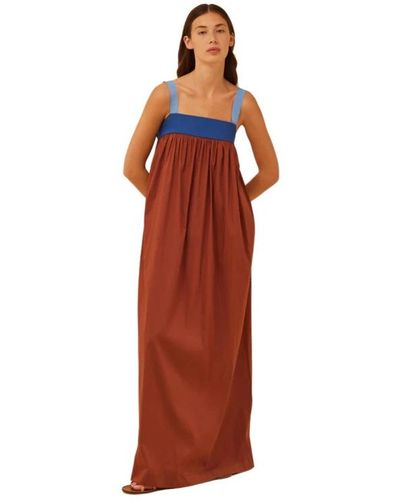 Semicouture Maxi Dresses - Red