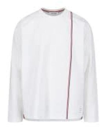 Thom Browne Lässiges langarmshirt - Weiß