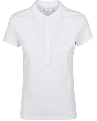 Sun 68 Tops > polo shirts - Blanc