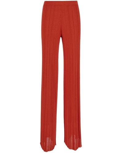 Gentry Portofino Trousers > wide trousers - Rouge