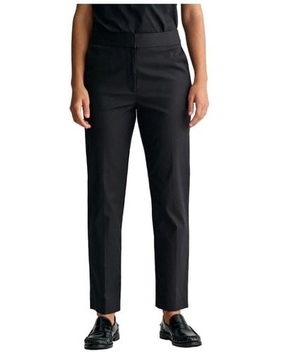 GANT Cropped Trousers - Black