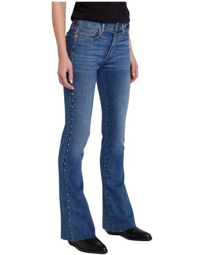 7 For All Mankind Studded bootcut tailorless jeans 7 for all kind - Blau