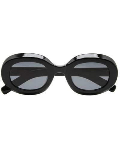 Kaleos Eyehunters Laroy occhiali da sole ovali in acetato - nero/grigio