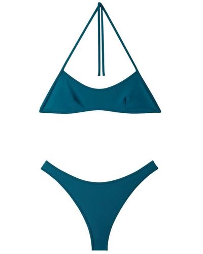 Sunnei Reversible bikini - Blau