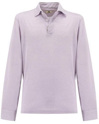 Luigi Borrelli Napoli Polo Shirts - Purple