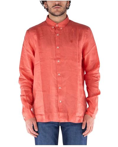 Timberland Casual Shirts - Red