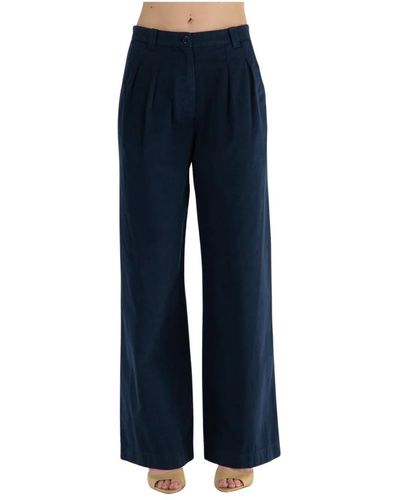 A.P.C. Wide trousers - Azul