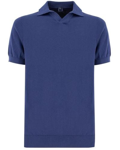 Fedeli Polo Shirts - Blue