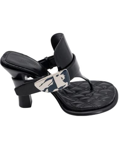 Burberry Shoes > heels > heeled mules - Noir