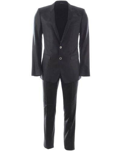 Dolce & Gabbana Suits > Suit Sets > Single Breasted Suits - Zwart